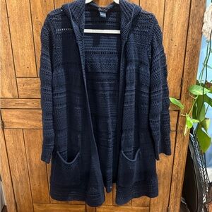 Lucky Brand Dark Blue Knit Cardigan